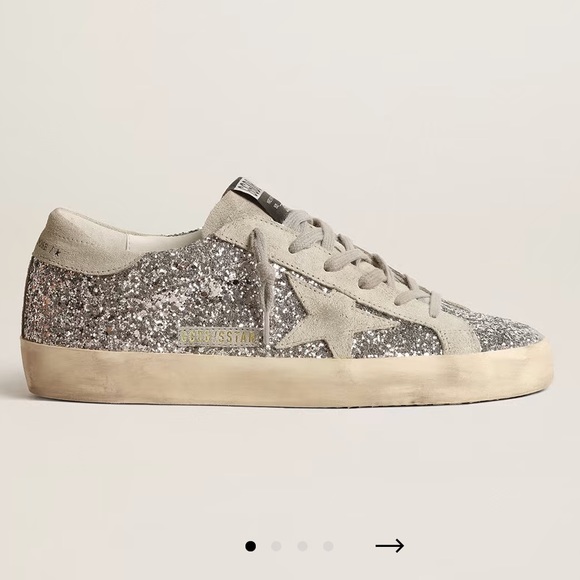 Golden Goose Shoes - Goldengoose super star - silver glitter